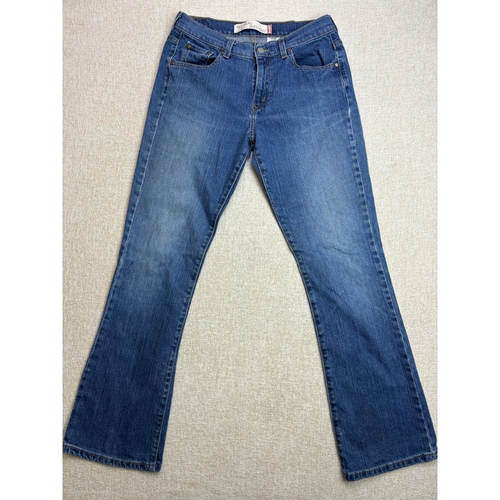 Levis 515 Nouveau Bootcut Jeans Womens 8M Medium Wash Blue Denim